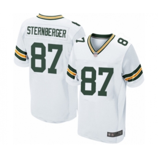 Men's Green Bay Packers #87 Jace Sternberger Elite White Football Jersey - Ujersey