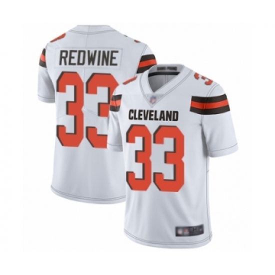 Men's Cleveland Browns #33 Sheldrick Redwine White Vapor Untouchable Limited Player Football Jersey - Ujersey