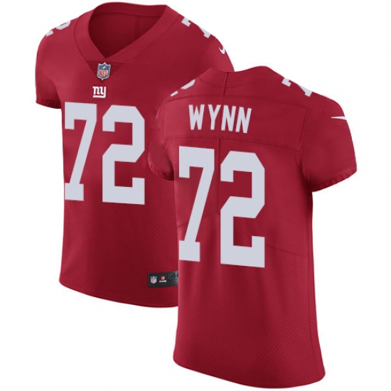 Men's Nike New York Giants #72 Kerry Wynn Red Alternate Vapor Untouchable Elite Player NFL Jersey - Ujersey