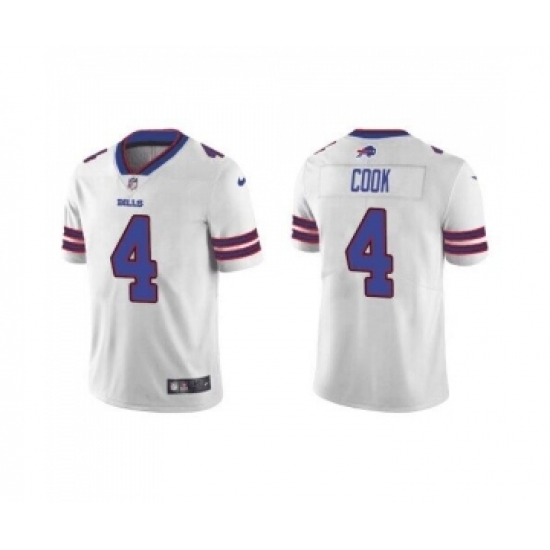 Men's Nike Buffalo Bills #4 James Cook White Vapor Untouchable Limited Stitched Jersey - Ujersey