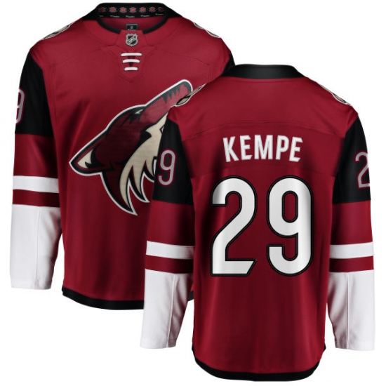 Men's Arizona Coyotes #29 Mario Kempe Fanatics Branded Burgundy Red Home Breakaway NHL Jersey - Ujersey
