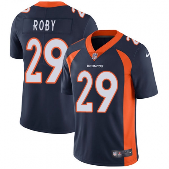 Men's Nike Denver Broncos #29 Bradley Roby Navy Blue Alternate Vapor Untouchable Limited Player NFL Jersey - Ujersey