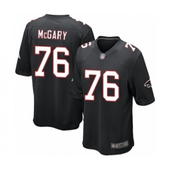 Men's Atlanta Falcons #76 Kaleb McGary Game Black Alternate Football Jersey - Ujersey