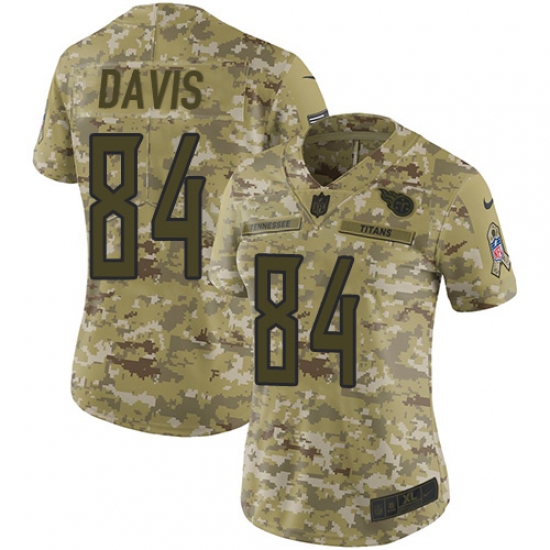 Women's Nike Tennessee Titans #84 Corey Davis Limited Camo 2018 Salute to Service NFL Jersey - Ujersey