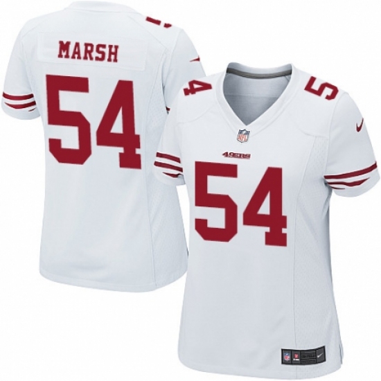 Women's Nike San Francisco 49ers #54 Cassius Marsh Game White NFL Jersey - Ujersey