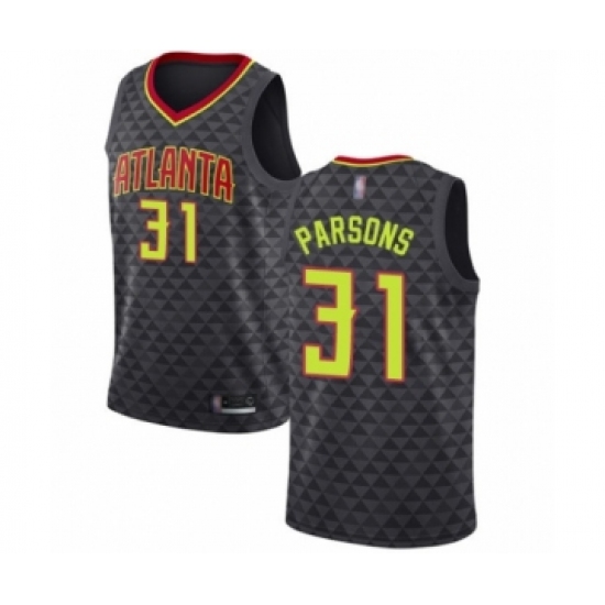 Youth Atlanta Hawks #31 Chandler Parsons Swingman Black Basketball Jersey - Icon Edition - Ujersey