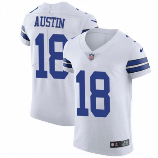 Men's Nike Dallas Cowboys #18 Tavon Austin White Vapor Untouchable Elite Player NFL Jersey - Ujersey