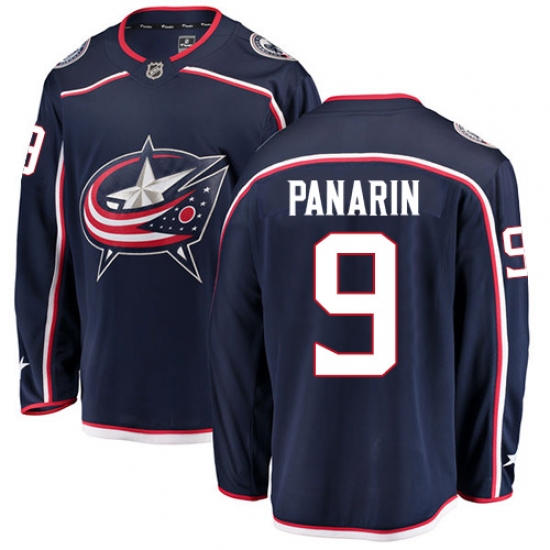 Men's Columbus Blue Jackets #9 Artemi Panarin Fanatics Branded Navy Blue Home Breakaway NHL Jersey - Ujersey
