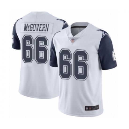 Men's Dallas Cowboys #66 Connor McGovern Limited White Rush Vapor Untouchable Football Jersey - Ujersey