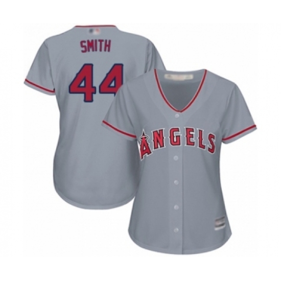 Women's Los Angeles Angels of Anaheim #44 Kevan Smith Authentic Grey Road Cool Base Baseball Player Jersey - Ujersey