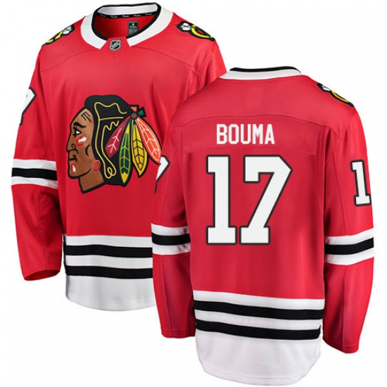 Men's Chicago Blackhawks #17 Lance Bouma Fanatics Branded Red Home Breakaway NHL Jersey - Ujersey