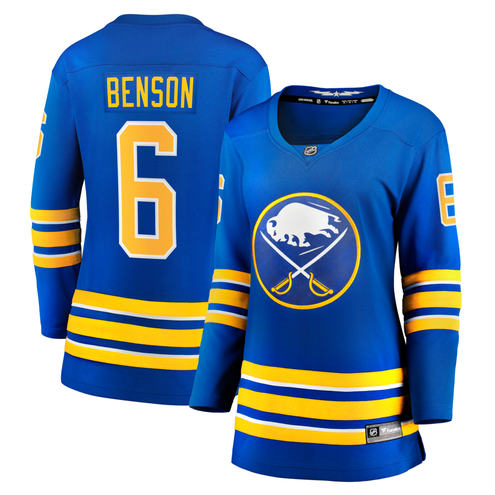 Women's Buffalo Sabres Zach Benson Fanatics Royal Home Breakaway Jersey - SUjersey01