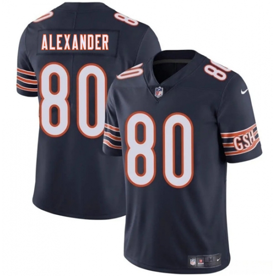 Men's Chicago Bears #80 Maurice Alexander Navy 2025 Vapor Football Stitched Jersey - Ujersey