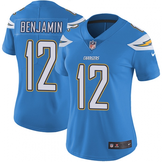 Women's Nike Los Angeles Chargers #12 Travis Benjamin Elite Electric Blue Alternate NFL Jersey - Ujersey