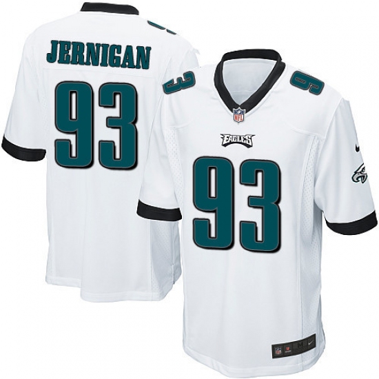 Men's Nike Philadelphia Eagles #93 Timmy Jernigan Game White NFL Jersey - Ujersey
