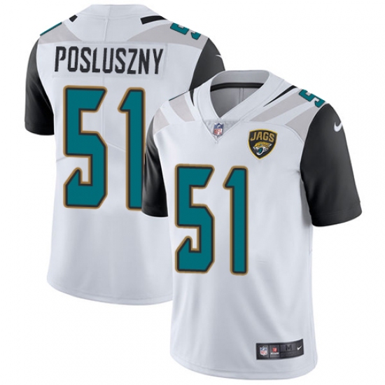 Youth Nike Jacksonville Jaguars #51 Paul Posluszny White Vapor Untouchable Limited Player NFL Jersey - Ujersey
