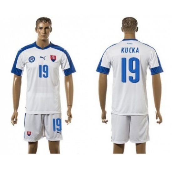 Slovakia #19 Kucka Home Soccer Country Jersey