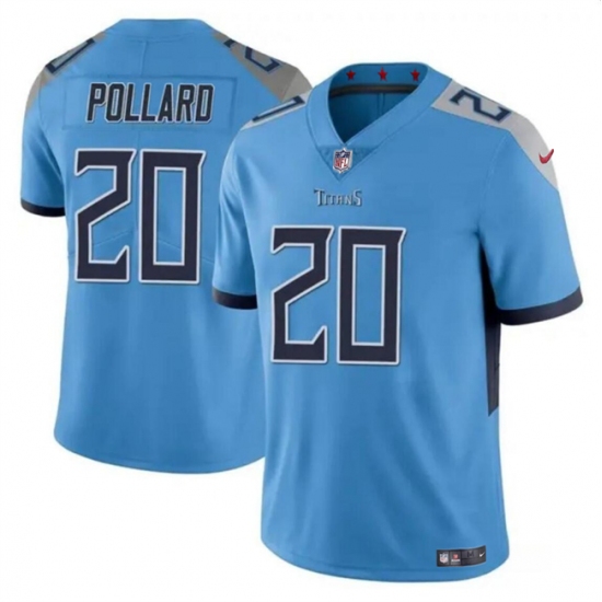 Men's Tennessee Titans #20 Tony Pollard Blue Vapor Limited Football Stitched Jersey - Ujersey