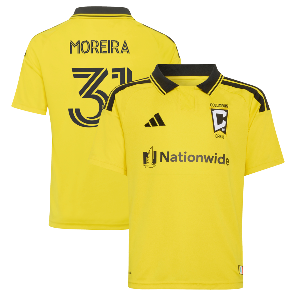 Youth Columbus Crew Steven Moreira adidas Yellow 2026 The Crafted for Excellence Kit Replica Jersey - Ujersey