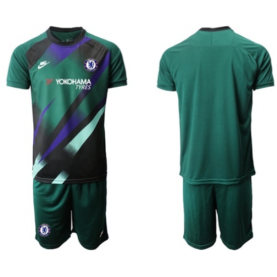 Chelsea Blank Green Goalkeeper Soccer Club Jersey