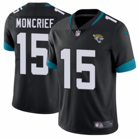Men's Nike Jacksonville Jaguars #15 Donte Moncrief Teal Green Team Color Vapor Untouchable Limited Player NFL Jersey - Ujersey