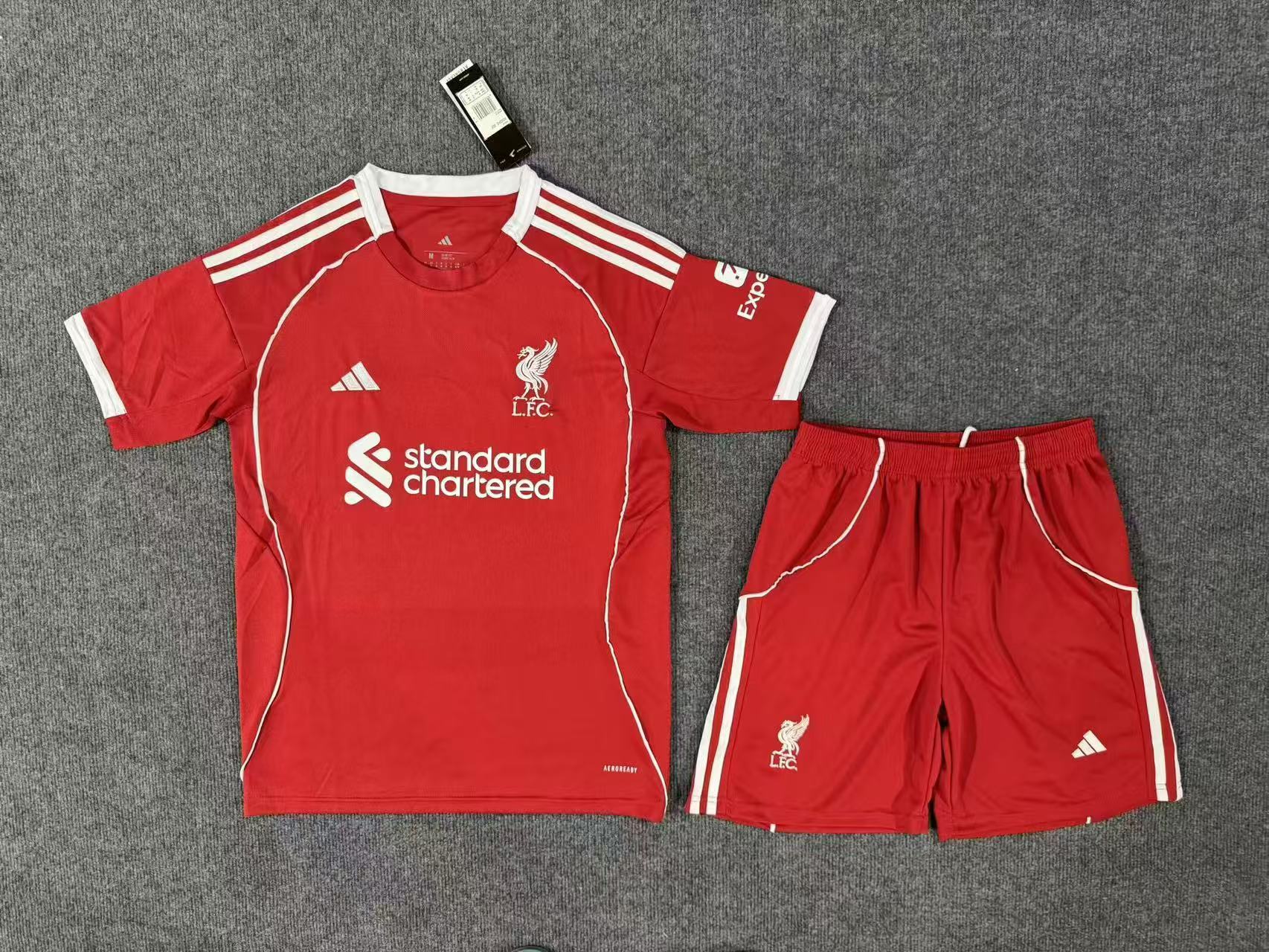 Liverpool home jersey adult suit top+pants 2025-2026