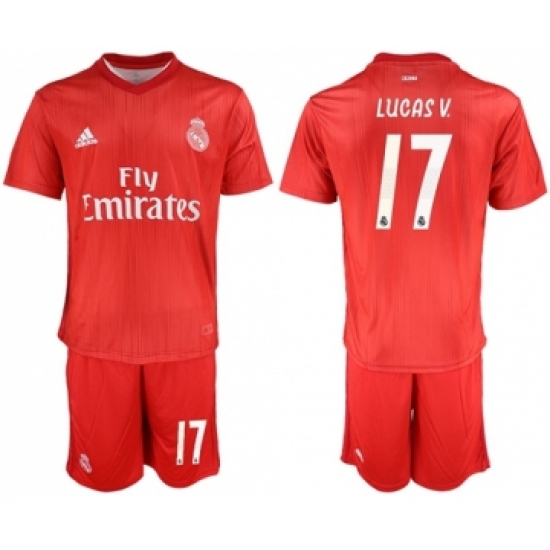 Real Madrid #17 Lucas V. Third Soccer Club Jersey