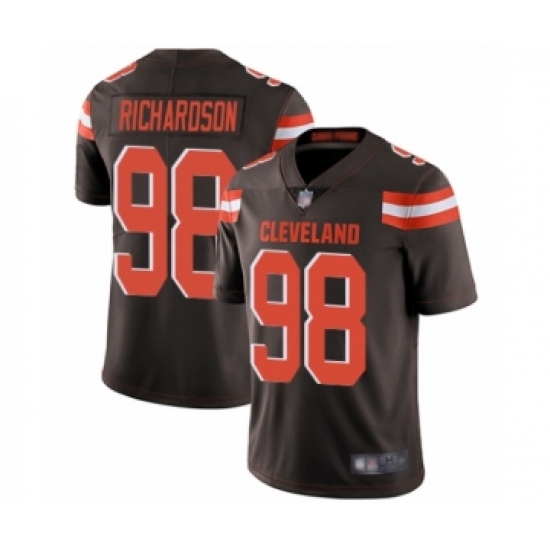 Youth Cleveland Browns #98 Sheldon Richardson Brown Team Color Vapor Untouchable Limited Player Football Jersey - Ujersey