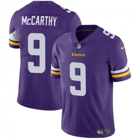 Men's Minnesota Vikings #9 J.J. McCarthy Purple 2024 Draft Vapor Untouchable Limited Football Stitched Jersey - Ujersey