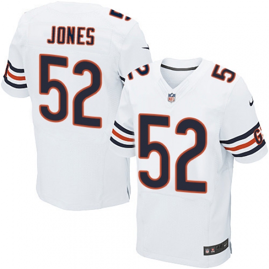 Men's Nike Chicago Bears #52 Christian Jones Elite White NFL Jersey - Ujersey