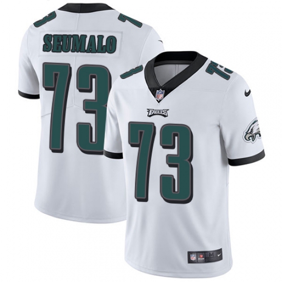 Men's Nike Philadelphia Eagles #73 Isaac Seumalo White Vapor Untouchable Limited Player NFL Jersey - Ujersey