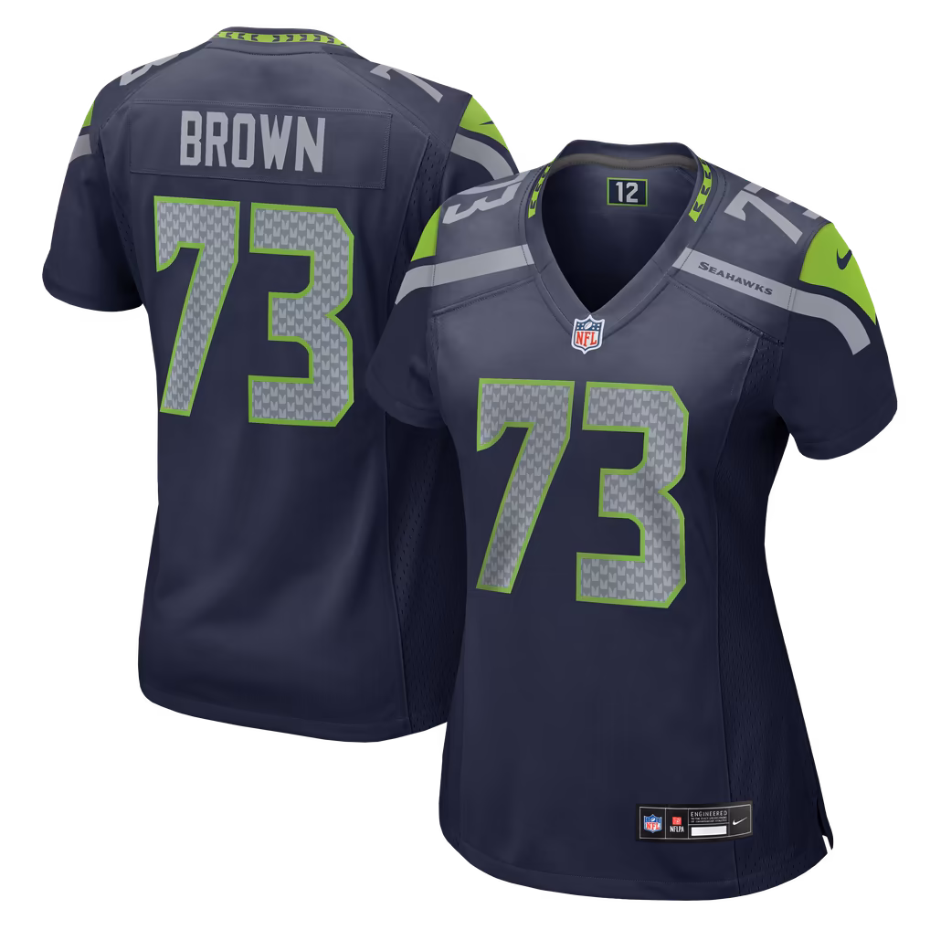 Women's Seattle Seahawks Logan Brown Nike College Navy Team Game Jersey - SUjersey01