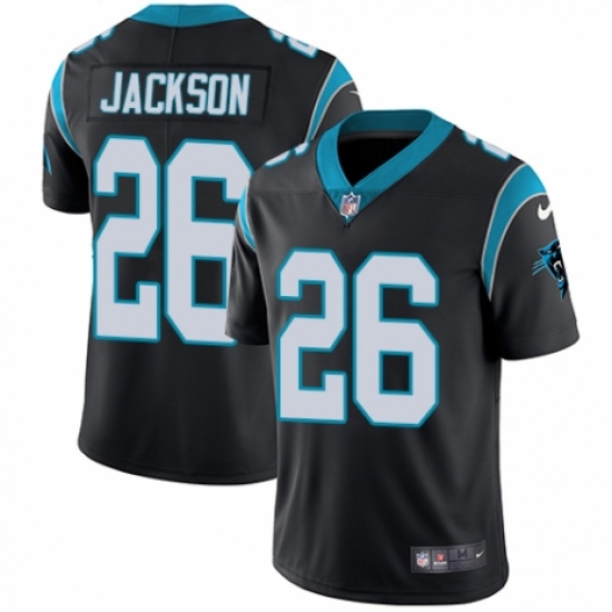 Youth Nike Carolina Panthers #26 Donte Jackson Black Team Color Vapor Untouchable Limited Player NFL Jersey