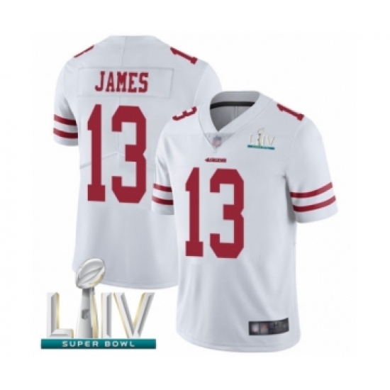 Youth San Francisco 49ers #13 Richie James White Vapor Untouchable Limited Player Super Bowl LIV Bound Football Jersey - Ujersey