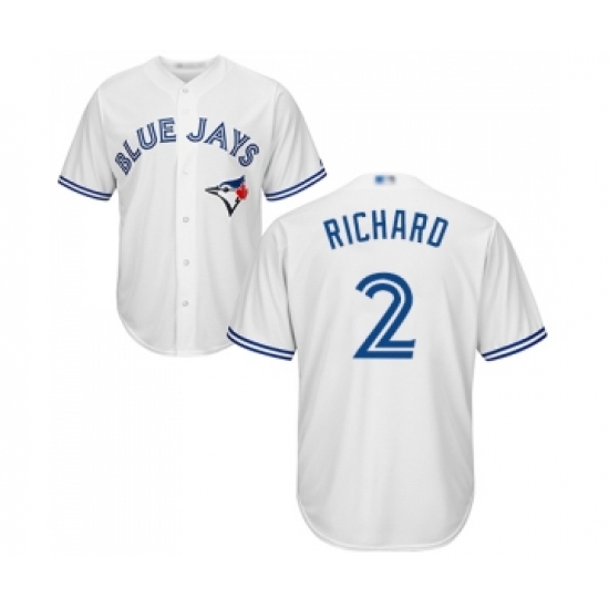 Youth Toronto Blue Jays #2 Clayton Richard Replica White Home Baseball Jersey - Ujersey