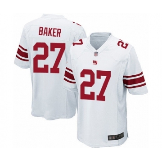 Men's New York Giants #27 Deandre Baker Game White Football Jersey - Ujersey