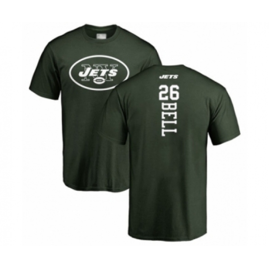 Football New York Jets #26 Le'Veon Bell Green Backer T-Shirt - Ujersey