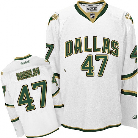 Men's Reebok Dallas Stars #47 Alexander Radulov Premier White Third NHL Jersey - Ujersey