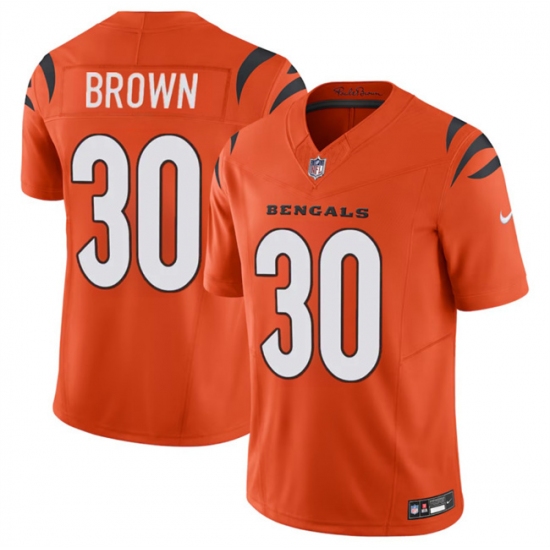 Men's Cincinnati Bengals #30 Chase Brown Orange 2024 F.U.S.E Vapor Untouchable Limited Stitched Jersey - Ujersey