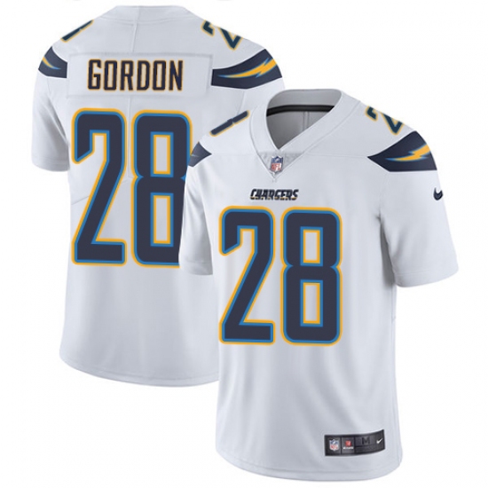 Youth Nike Los Angeles Chargers #28 Melvin Gordon White Vapor Untouchable Limited Player NFL Jersey - Ujersey
