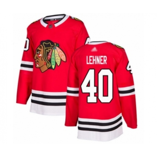 Youth Chicago Blackhawks #40 Robin Lehner Authentic Red Home Hockey Jersey - Ujersey