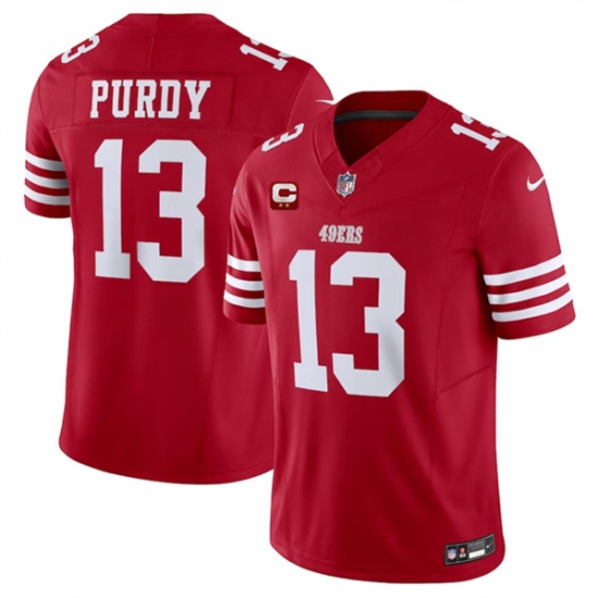 Men's San Francisco 49ers #13 Brock Purdy Red 2024 F.U.S.E. With 2-Star C Vapor Untouchable Limited Football Stitched Jersey - Ujersey