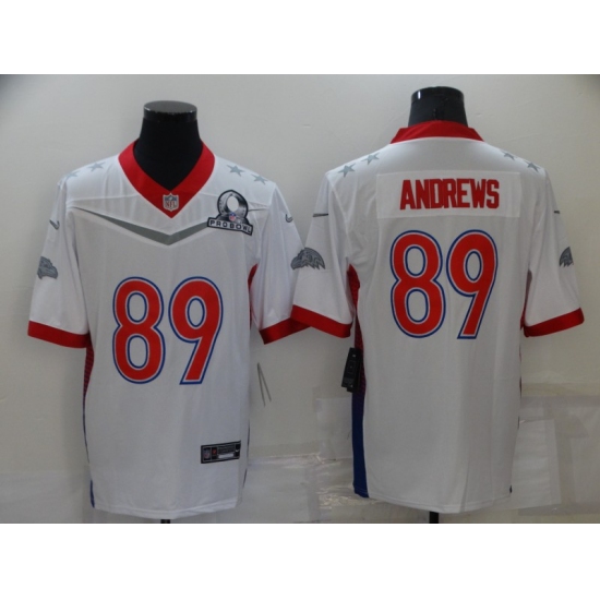Men's Baltimore Ravens #89 Mark Andrews White Nike Royal 2022 NFC Pro Bowl Limited Player Jersey - Ujersey