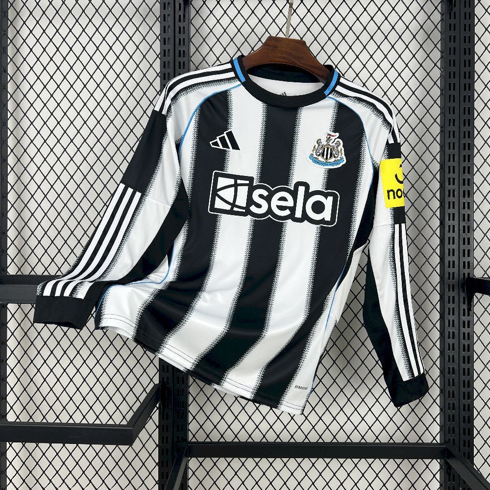 Newcastle United Football Jersey Home Custom Long Sleeve Shirt 2025/26 - Ujersey Shop