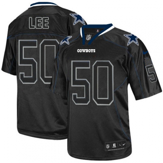 Men's Nike Dallas Cowboys #50 Sean Lee Elite Lights Out Black NFL Jersey - Ujersey