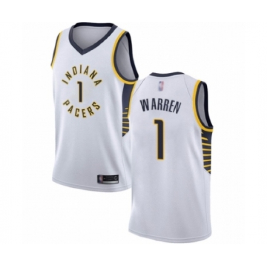Youth Indiana Pacers #1 T.J. Warren Swingman White Basketball Jersey - Association Edition - Ujersey