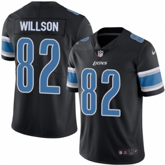 Youth Nike Detroit Lions #82 Luke Willson Limited Black Rush Vapor Untouchable NFL Jersey - Ujersey
