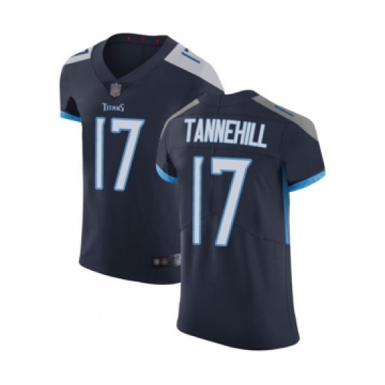 Men's Tennessee Titans #17 Ryan Tannehill Navy Blue Team Color Vapor Untouchable Elite Player Football Jersey - Ujersey