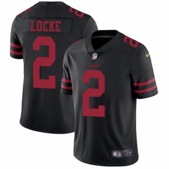 Youth Nike San Francisco 49ers #2 Jeff Locke Black Vapor Untouchable Elite Player NFL Jersey - Ujersey