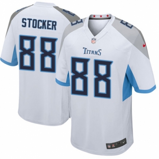 Men's Nike Tennessee Titans #88 Luke Stocker Game White NFL Jersey - Ujersey